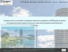 Tablet Screenshot of parquedelagua.com