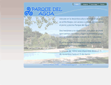 Tablet Screenshot of parquedelagua.cl